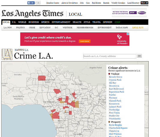 Los Angeles Crime Map | James Campbell Los Angeles Real Estate Agent